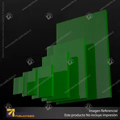 ACRILICO DESIGN CLEAR GREEN NOVO 3MM - 400X600 - 110965139 - CLEAR GREEN 400X600X3MM