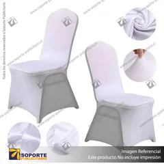 FUNDA SPANDEX SILLA HOTEL - BLANCO
