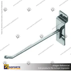 GANCHERA ESPIGA CROMADA VARILLA 20 CMS