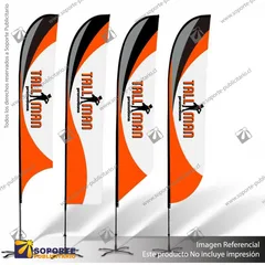 MASTIL CURVO VELA PRO 520*100 CMS (550 CMS) PARA BANDERA PUBLICITARIA (C25)