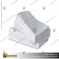 PACK 10 UND SERVILLETAS DE POLIESTER 40 X 40 CM - BLANCO