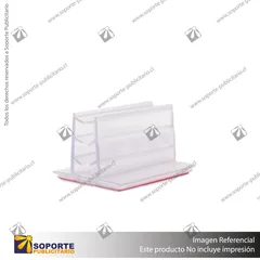 PORTA STOPPER CON ADHESIVO 35*18*25 MM ESPESOR GRAFICA 3-5 MM