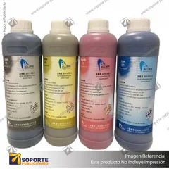 TINTA ECOSOLVENTE ALLWIN 1 LITRO COLOR CYAN PARA CABEZALES DX3. DX4. DX5. DX6. DX7 (C20)