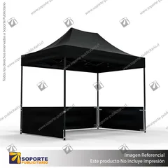 TOLDO PUBLICITARIO 2*3 MTS COLOR NEGRO