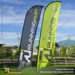 MASTIL CURVO VELA ALUMINIO 420*90 CMS PARA BANDERA PUBLICITARIA