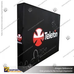 PANEL ARAÑA TEXTIL RECTO DOBLE GRAFICA 5 CUERPOS (375*230 CMS)