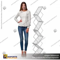 PORTA FOLLETO ZIG-ZAG