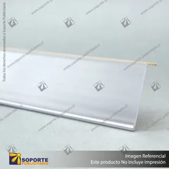 FLEJERA TIPO L CON ADHESIVO TRANSPARENTE 40X1300MM