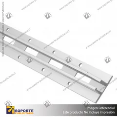 RIEL OCULTO TIPO T PASO ANCHO MAGNA 2.44 MT