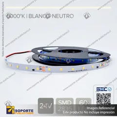 CINTA LED 4.8W 24V - BLANCO NEUTRO (ROLLO 10 MTS)