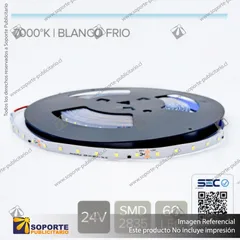 CINTA LED 6W 24V - BLANCO FRIO (ROLLO 15 MTS)