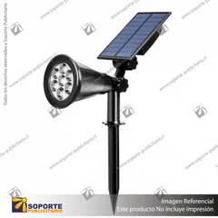 LAMPARA SOLAR S1 7W ESTACA CON PANEL INTEGRADO BLANCO CALIDO