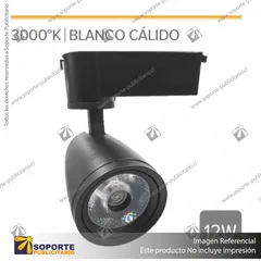 TRACK LIGHT VIENA CALIDO 12W NEGRO