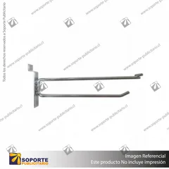 GANCHERA DOBLE A PANEL RANURADO 25 CM