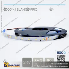 CINTA LED 3.6W 24V - BLANCO FRIO (ROLLO 10 MTS)