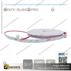 CINTA LED 13.2W 24V 60L FRIO 7500K (ROLLO 5 MTS)