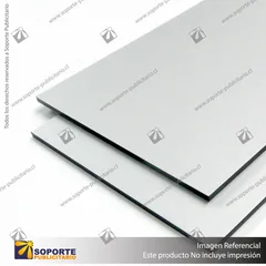 PLANCHA DE ALUMINIO COMPUESTO BLANCO MATE 3 MM / AL-011 MICRAS USO PUBLICITARIO