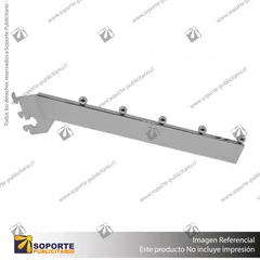 BRAZO A RIEL NOVA 35 CM CASCADA 5 BOLAS CROMADO