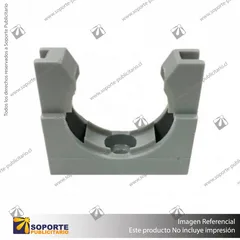 ABRAZADERA PARA TUBO GRIS 28 MM