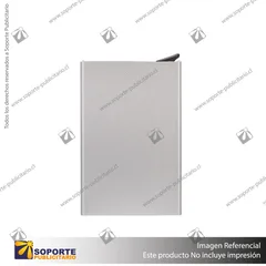 PORTA TARJETAS DE CREDITO/GRIS PLATA/GRIS PLATA