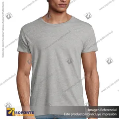 POLERA PIONEER HOMBRE/S/GRIS CLARO
