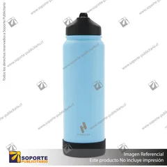 BOTELLA HYDRAGO 1200 ML/CELESTE/NEGRO
