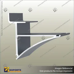 ALUMINIUM SHELF BRACKETS (FOR 6MM-18MM SHELVES)