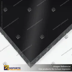 PVC ESPUMADO NEGRO - 2440 MM - 1220 MM - 3 MM