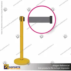 SEPARADOR DE FILAS AMARILLO CON CINTA GRIS