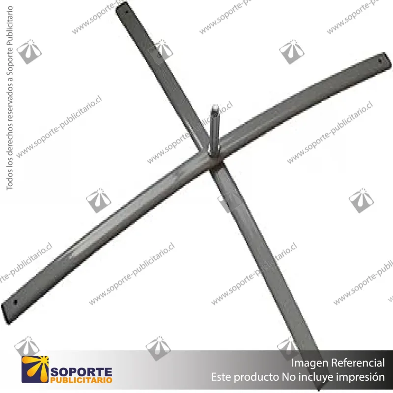 BASE PRO X COLOR GRIS (80 CMS) BANDERA PUBLICITARIA (C10)