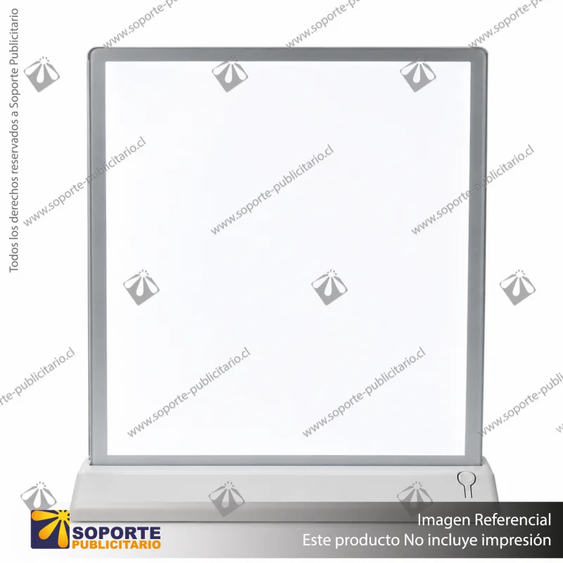 CAJA DE LUZ DOBLE CARA FORMATO A3 (31.2X42.7 CMS) - PLATEADO