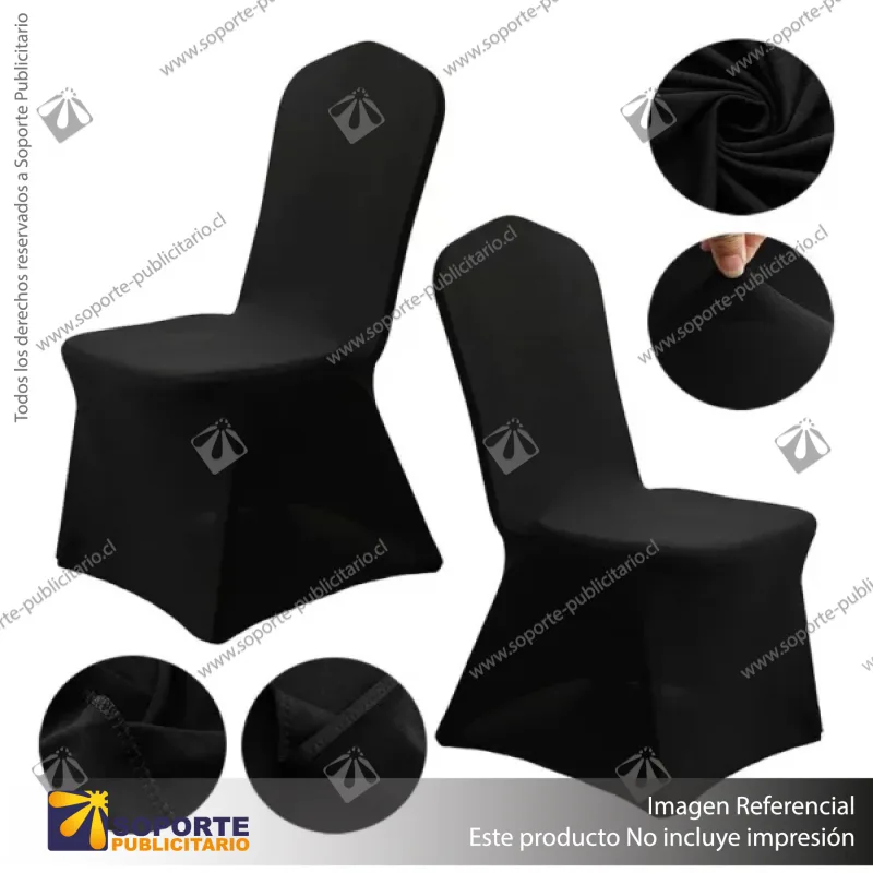 FUNDA SPANDEX SILLA HOTEL - NEGRO