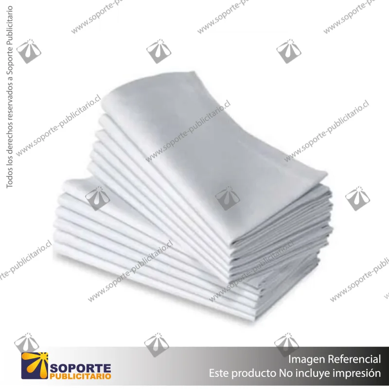 PACK 10 UND SERVILLETAS DE POLIESTER 40 X 40 CM - BLANCO