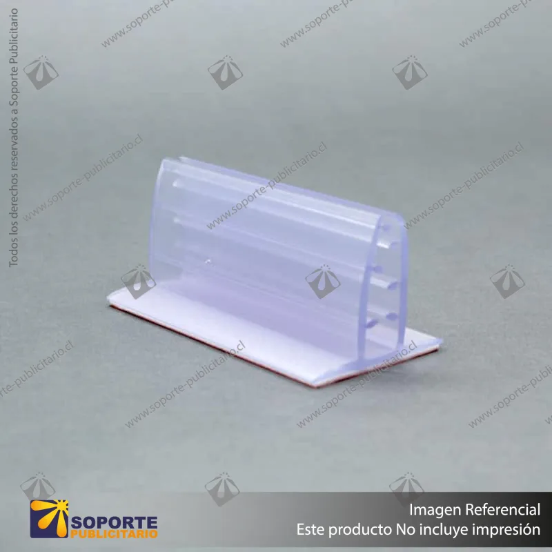 PORTA STOPPER CON ADHESIVO 75*30*42 MM ESPESOR GRAFICA 3-5 MM