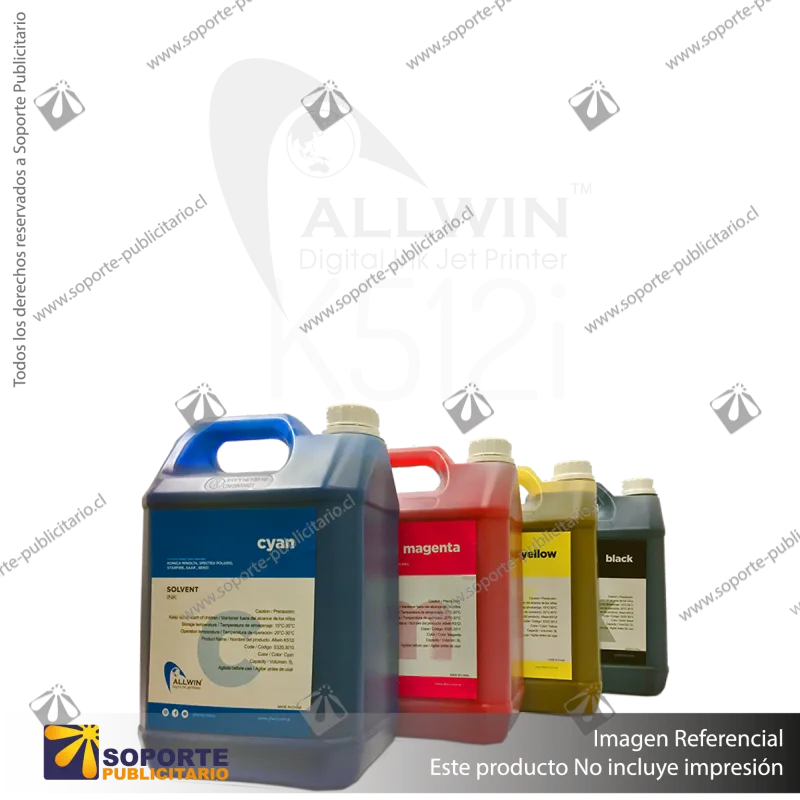 TINTA SOLVENTADA KONICA 5 LITROS COLOR MAGENTA C. SOLV. KM 30-45PL. SEIKO STP 35-50. XAAR 30-40-80PL