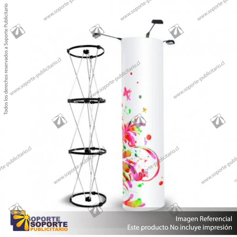 TOTEM PUBLICITARIO CILINDRICO 180*230 CMS