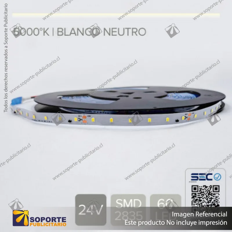 CINTA LED 3.6W 24V - BLANCO NEUTRO (ROLLO 15 MTS)