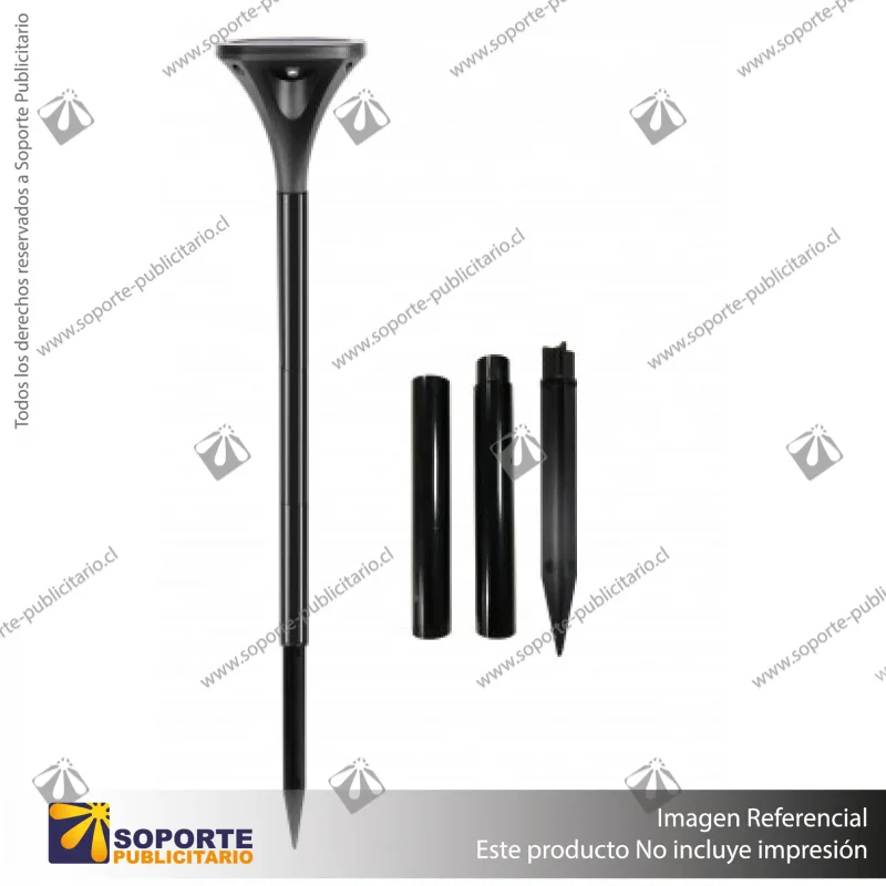 LAMPARA SOLAR S11 2W ESTACA 360 CAMINO JARDIN CON PANEL INTEGRADO RGB