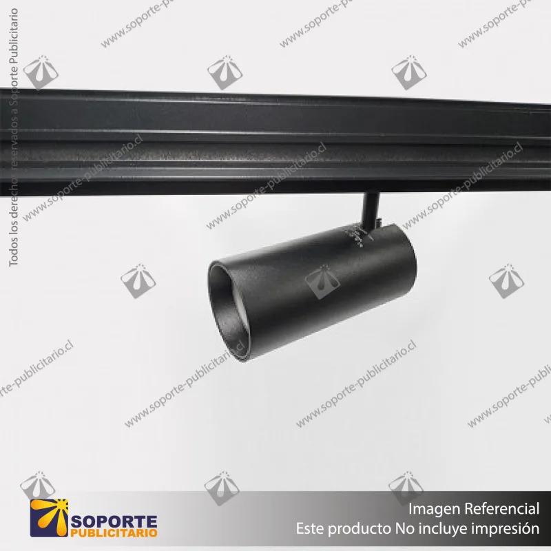 MONACO- FOCO TRACK LIGHT MAGNETICO CUERPO NEGRO 15W 48V 4000K