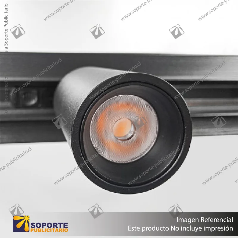 MONACO-FOCO TRACK LIGHT MAGNETICO CUERPO NEGRO 10W 48V 4000K