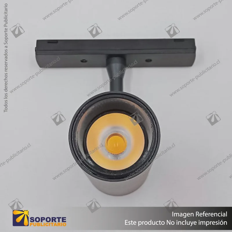 MG27 BERNA - FOCO TRACK LIGHT MAGNETICO NEGRO 6W 48V 3000K 24