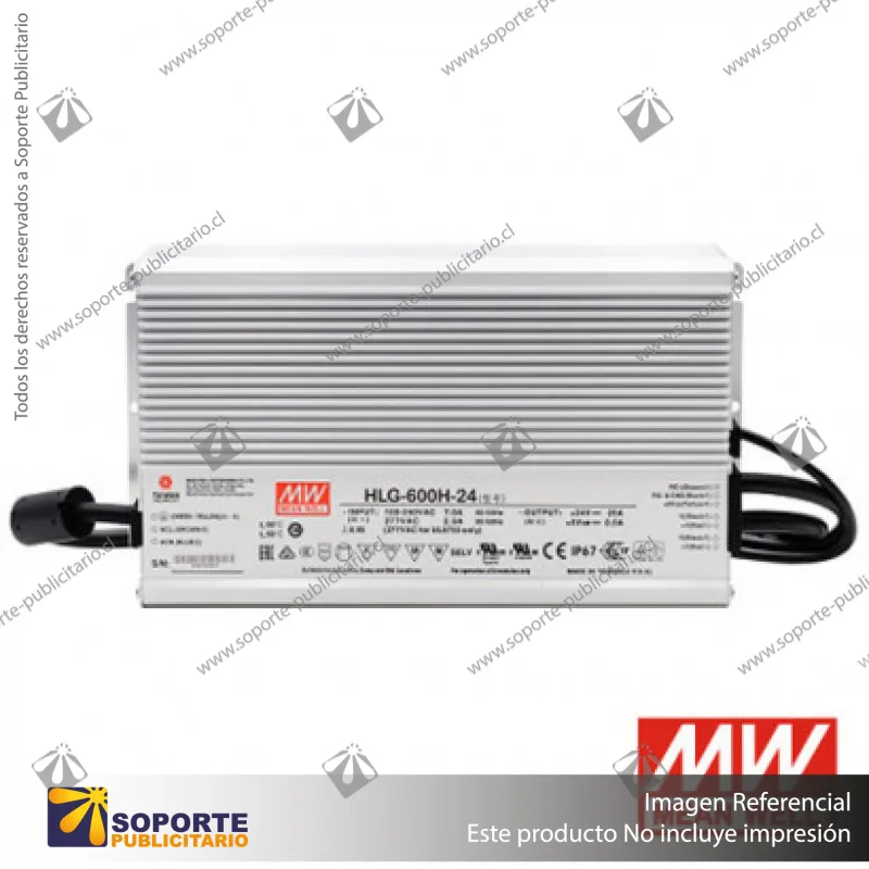 FUENTE DE PODER 600W 24V HLG