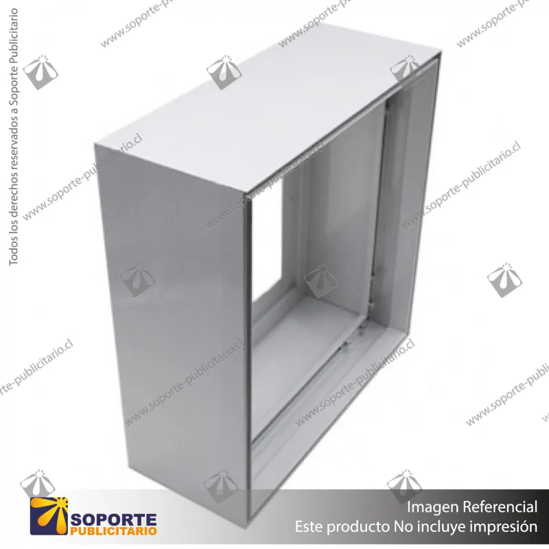 PERFIL FRAMELESS ALUMINIO 10 CM DOBLE CARA
