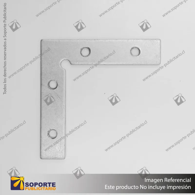 CONECTOR DE ALUMINIO PARA PERFILES ALP 90 SUPERIOR CON TORNILLOS