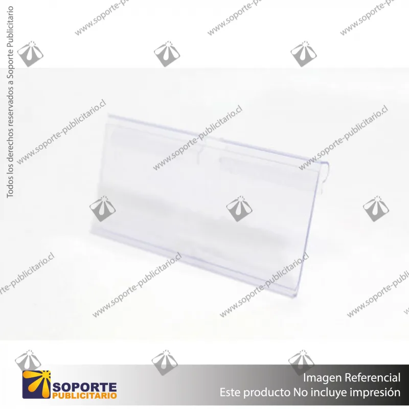 FLEJERA PORTA PRECIO PARA GANCHERA 80X40MM