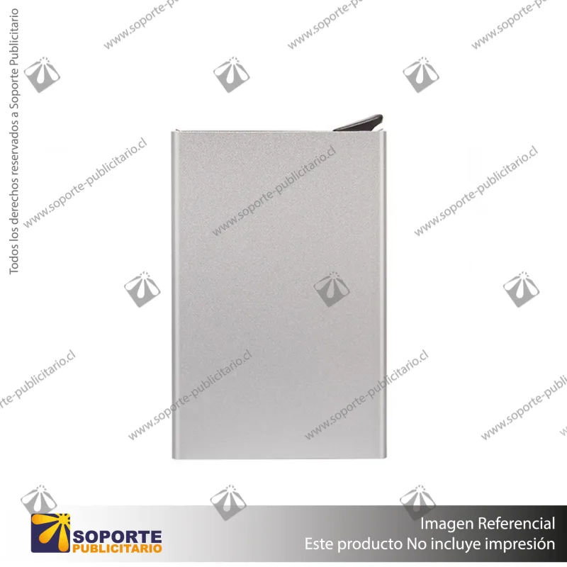 PORTA TARJETAS DE CREDITO/GRIS PLATA/GRIS PLATA