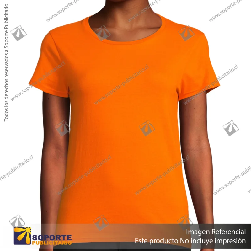 POLERA PIONEER MUJER/S/NARANJO