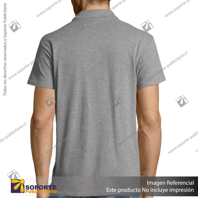 POLERA CON CUELLO SUMMER II/M/GRIS CLARO