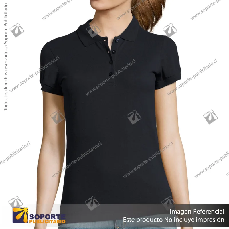 POLERA CON CUELLO PASSION/L/AZUL