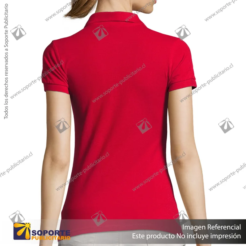 POLERA CON CUELLO PASSION/2XL/ROJO